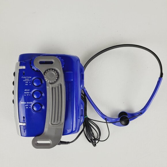 Sony Walkman Sports WM-FS111 RARE BLUE Portable AM/FM Cassette Player Headphones - Picture 3 of 15